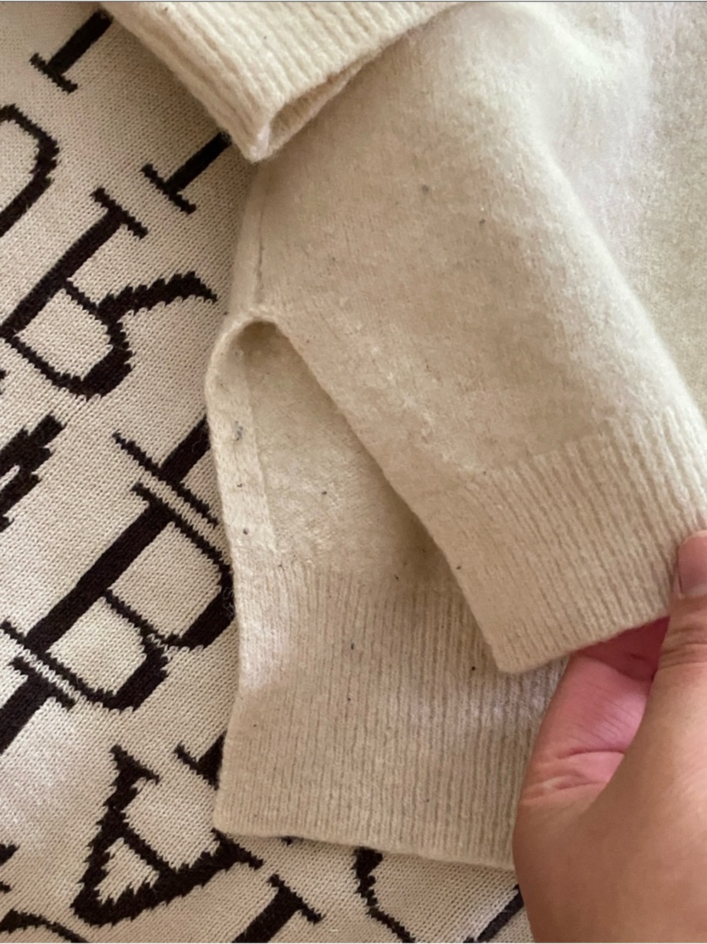 & Other Stories Cream Crewneck Sweater - Picture 5 of 7